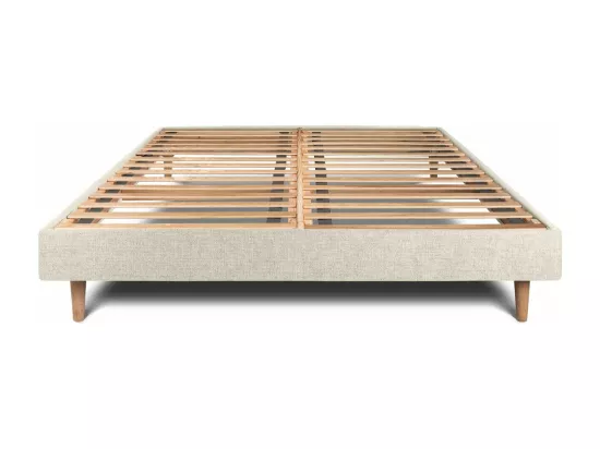 Sommier Kit Tissu Beige clair 160x200 H29cm