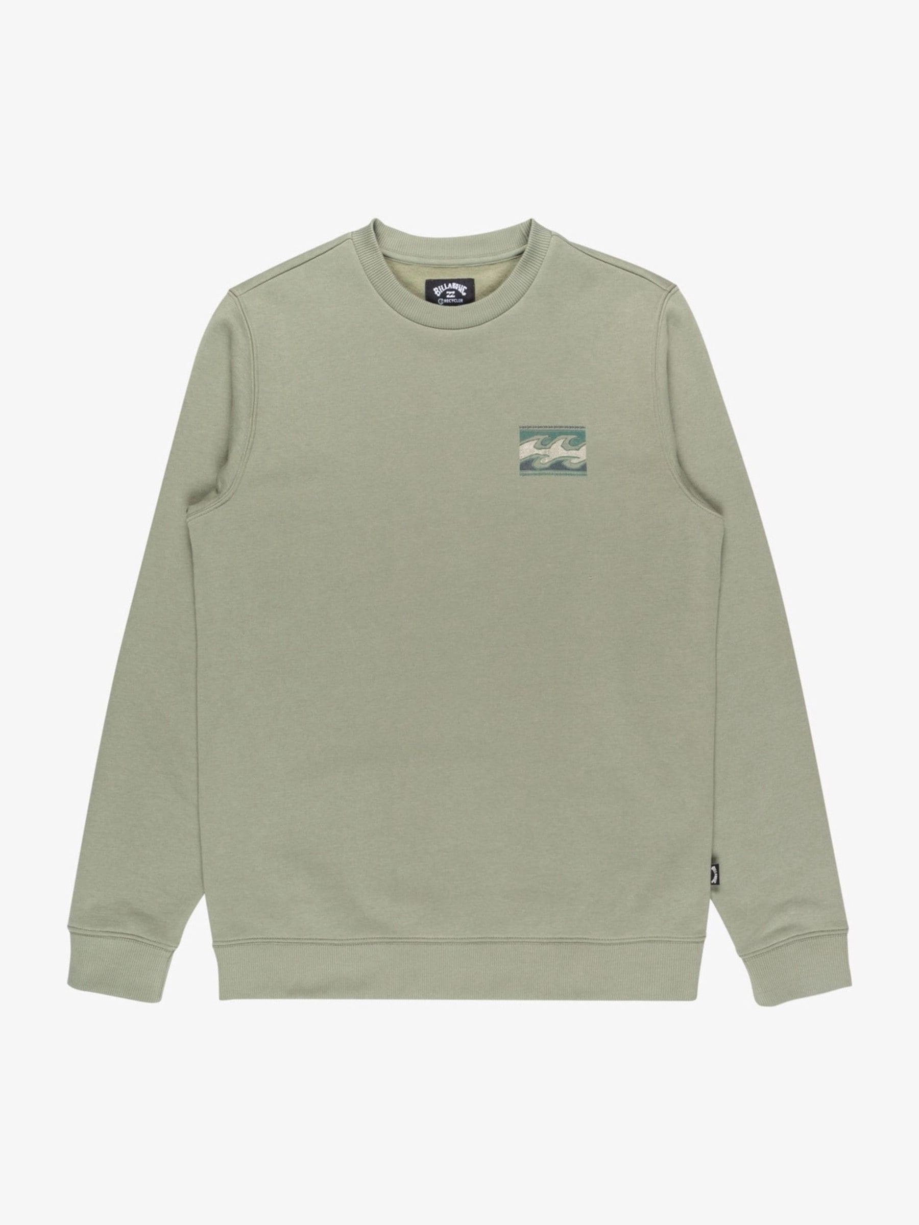 Billabong Grey Foundation Backprint Graphic Logo Sweatshirt