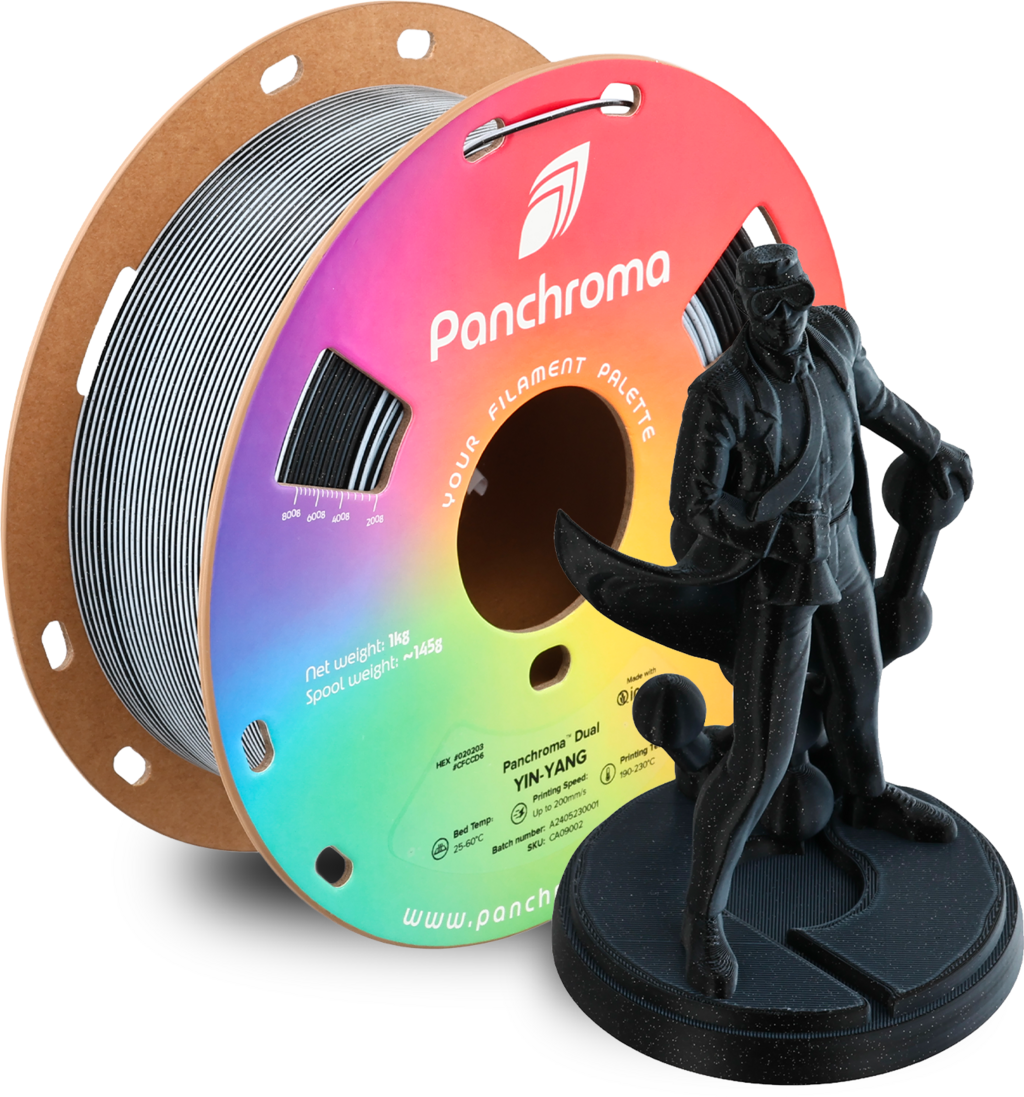 Polymaker  Panchroma™ PLA Dual Yin-Yang, 1,75 mm / 1000 g    Die perfekte Balance aus Licht & Dunkelheit
