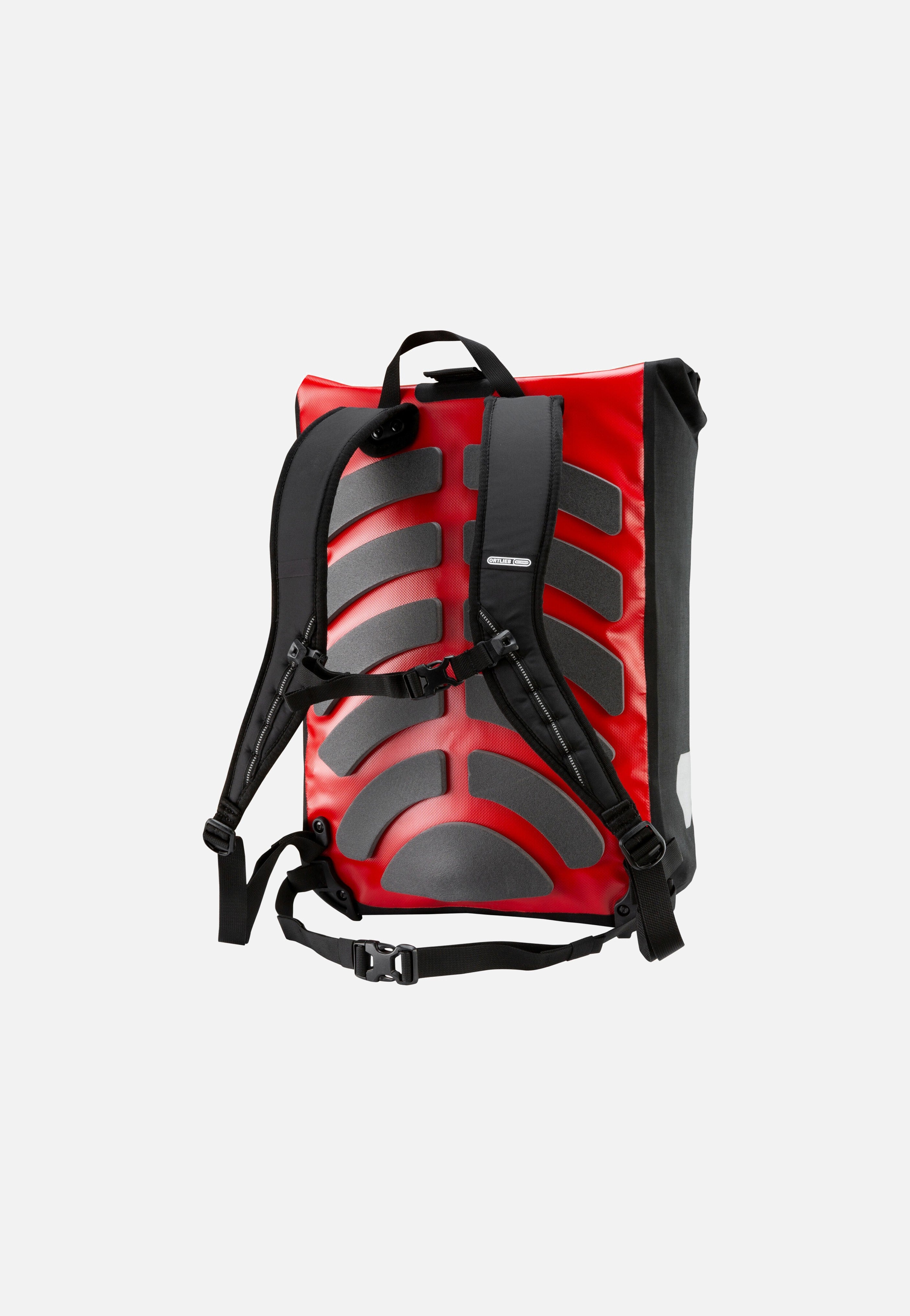 Messenger-Bag Rot Schwarz - Rolltop Rucksack