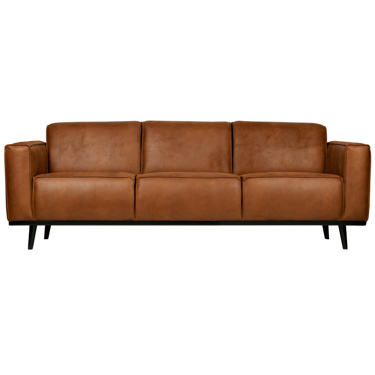 WOOOD Statement Bank 3-zits eco leer cognac