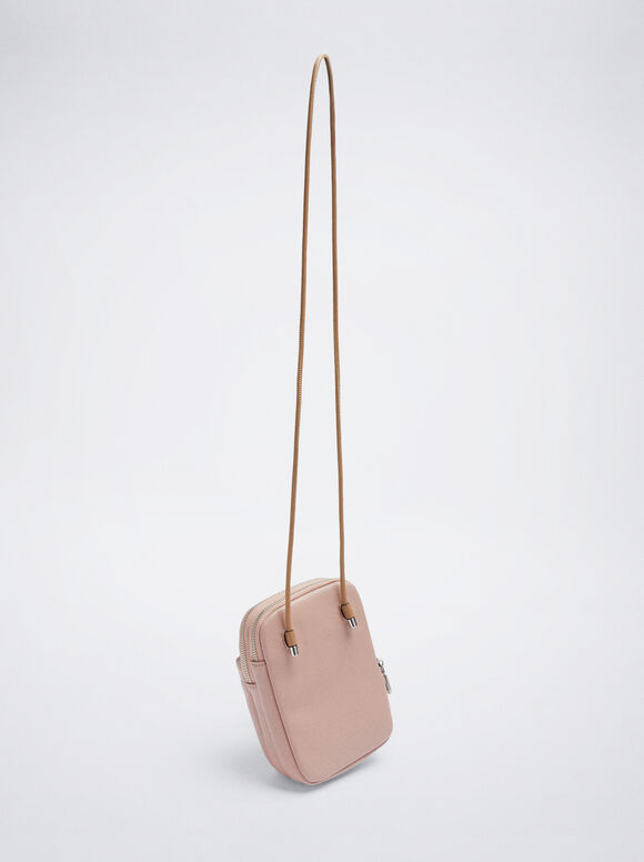 Bolsa para celular com fecho ajustável - Rosa