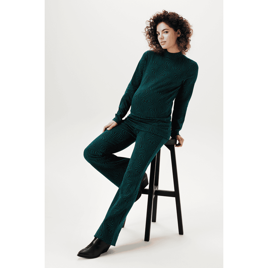 SUPERMOM Casual Hose flared Dale Deep Teal
