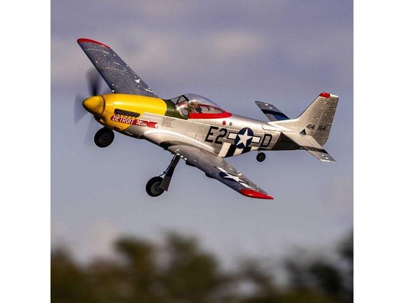 E-flite Warbird UMX P-51D Mustang Detroit Miss AS3X, SAFE B Scale-Warbird im UMX Format mit Brushless Antrieb
