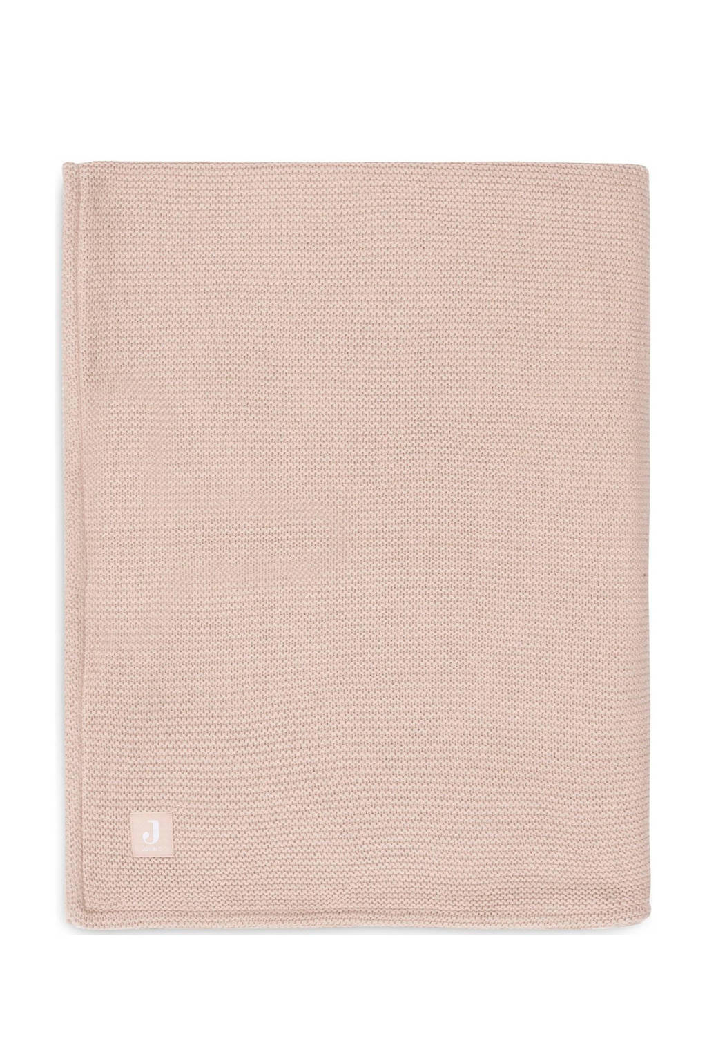 baby ledikantdeken 100x150cm Basic Knit - Wild Rose/Fleece
