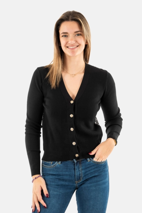 Gilets cardigans morgan 242-midou noir