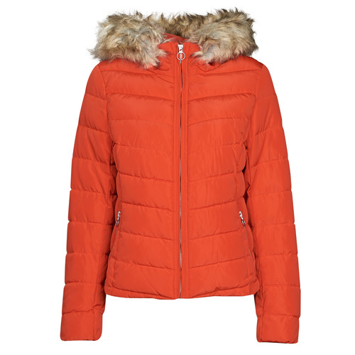 Only - ONLNEWELLAN QUILTED HOOD JACKET CC OTW - Rouge