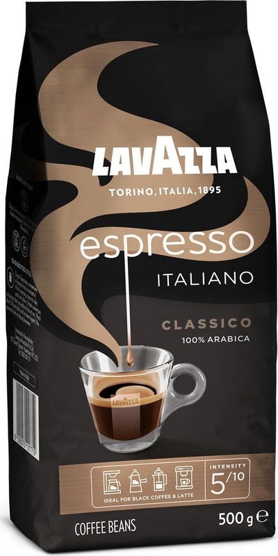 Lavazza - Espresso Italiano Classico - Koffiebonen - 100% Arabica - 6 x 500 gram