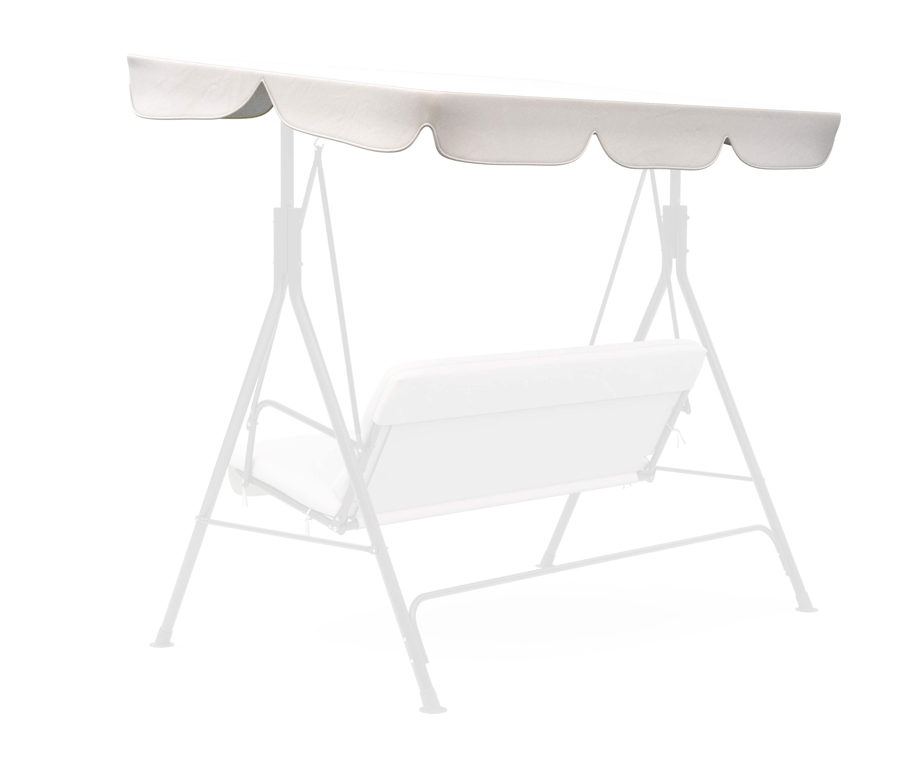 Stoffdach Hollywoodschaukel beige
