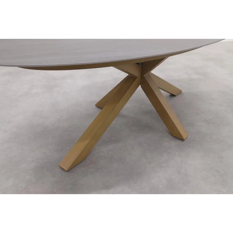 Scotland tafel - 230x115 cm - light teaklook - Centostone Napoli sand
