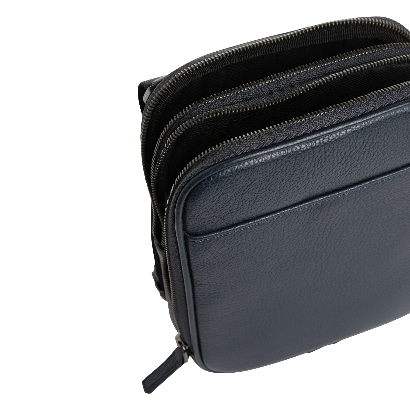 Sac bandoulière en cuir | Bleu