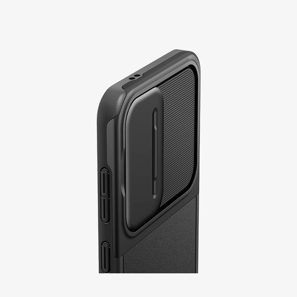 Samsung Galaxy S24 Optik Armor Hybrid Case Hülle mit Cam-Slider (ACS07363) - Schwarz