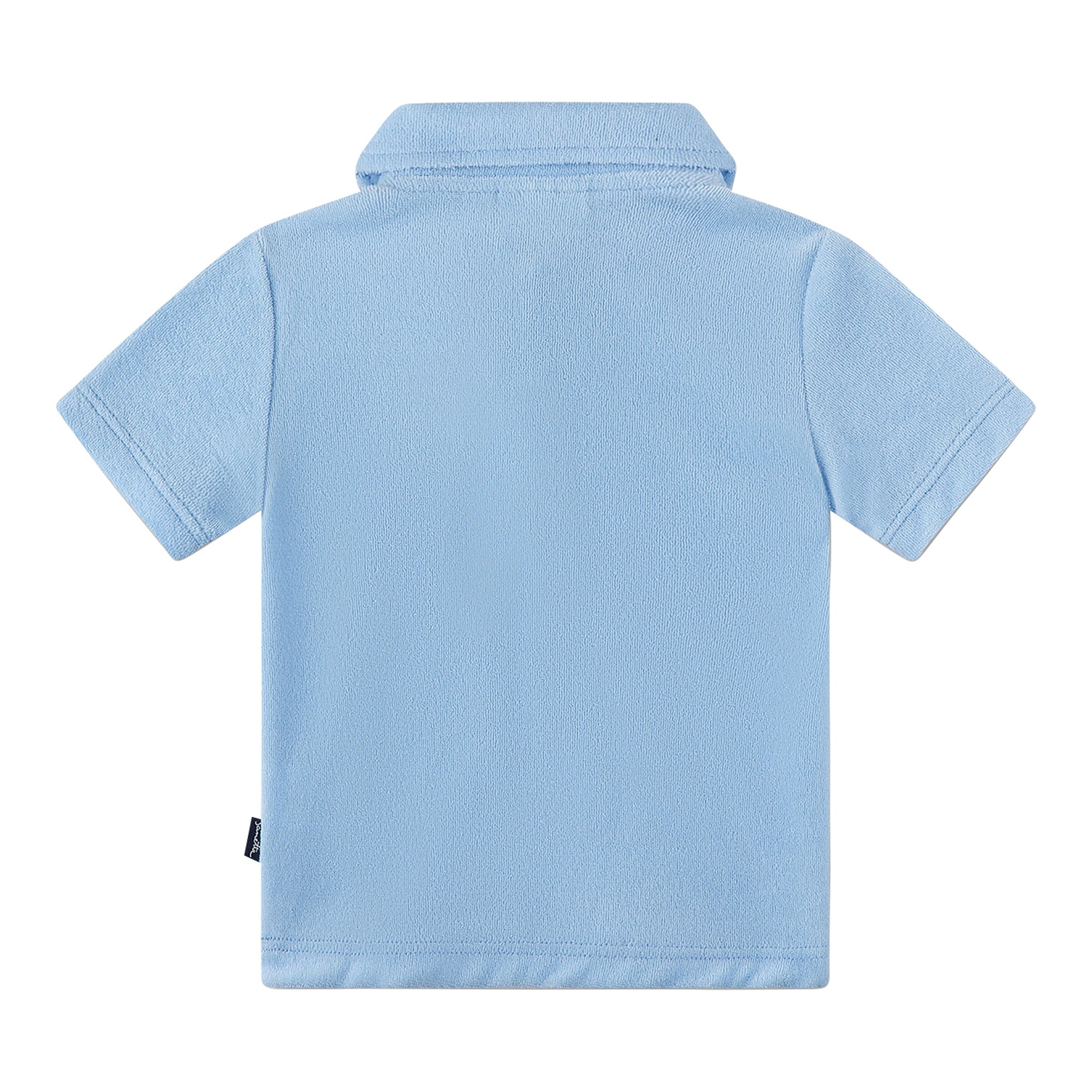 Sanetta Fiftyseven Polo-T-Shirt Schildkröte Frottee hellblau