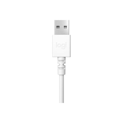 Logitech H390 - Casque filaire avec micro - USB-A - blanc cassé