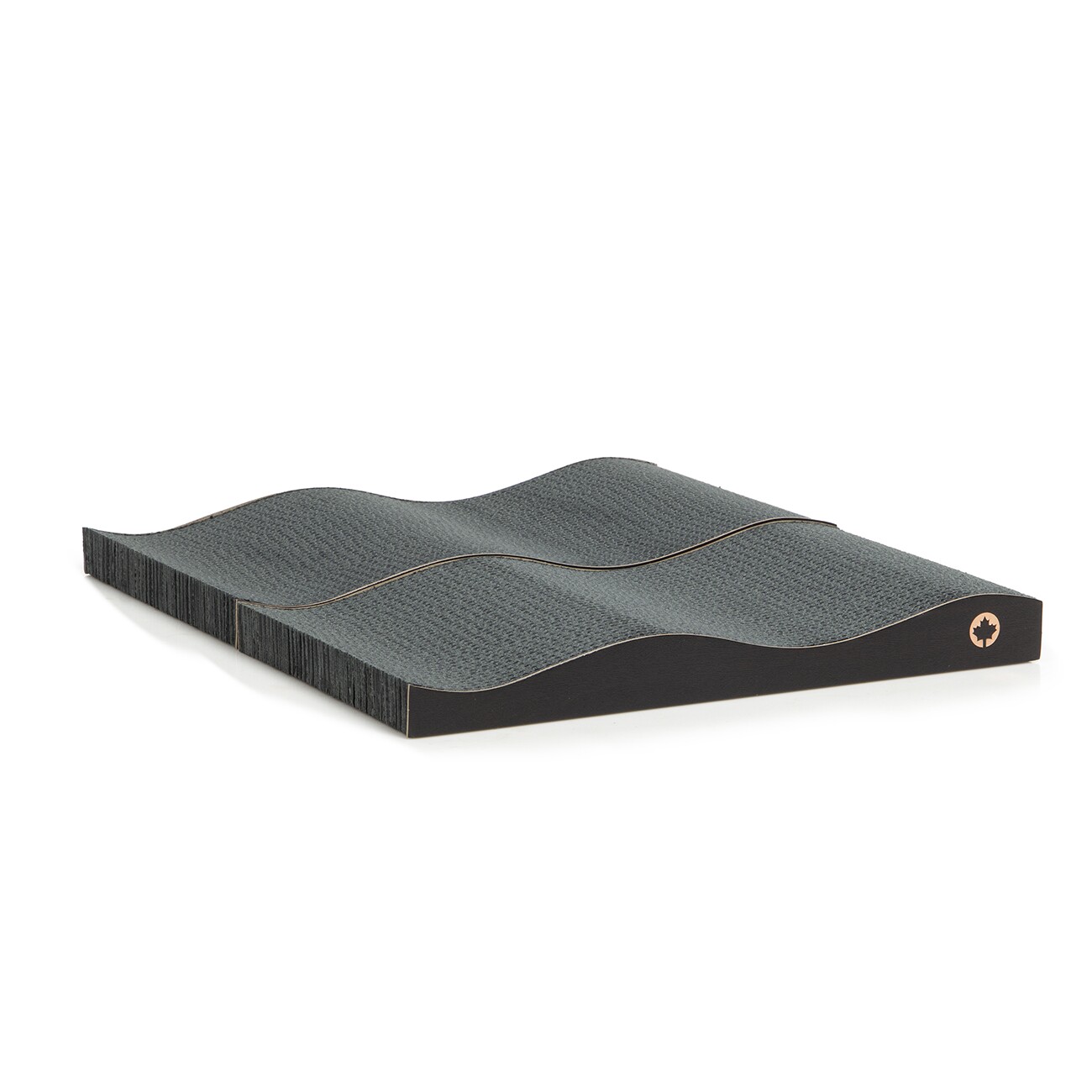 Canadian Cat Company Kratzbrett Kratzblock aus zwei Kratzwellen 2 in 1 schwarz