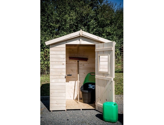 HABRITA - Abri panneaux bois 16 mm avec plancher / 1,83 m2