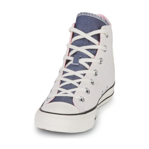 Converse - CHUCK TAYLOR ALL STAR DENIM FASHION HI - Blanc / Bleu