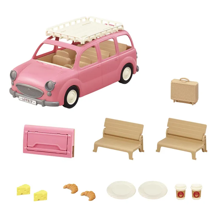 Sylvanian Families Le monospace rose et set de pique-nique