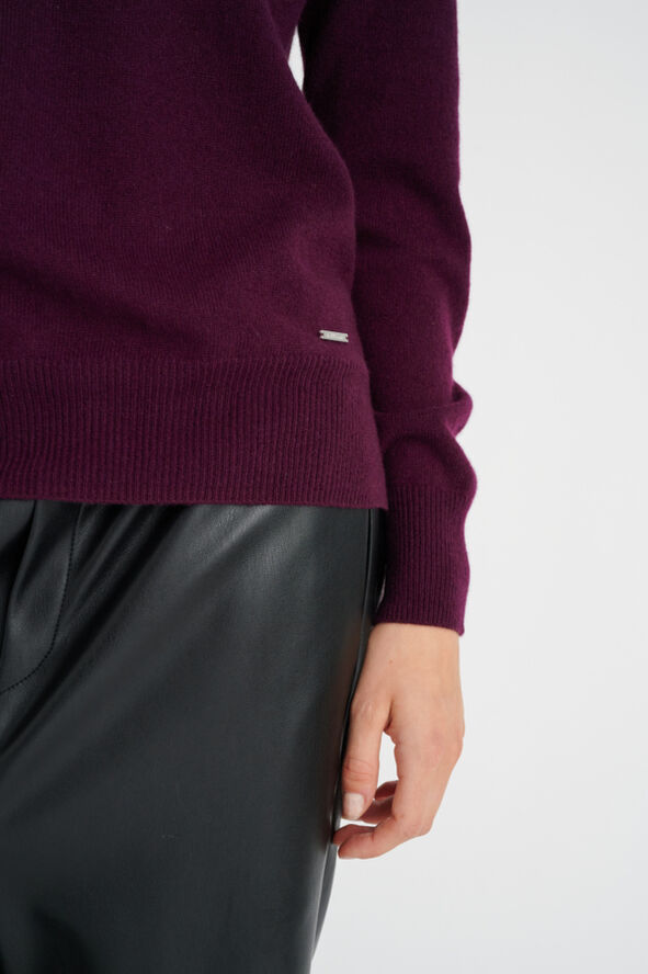 InWear LukkaIW Crew-neck Pullover Premium - 100% Cashmere Brown bordeaux