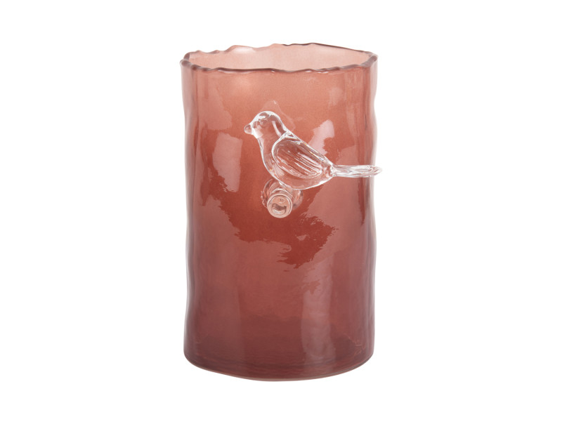 Vase Bird On Branch Small PT4071BL Misty blue