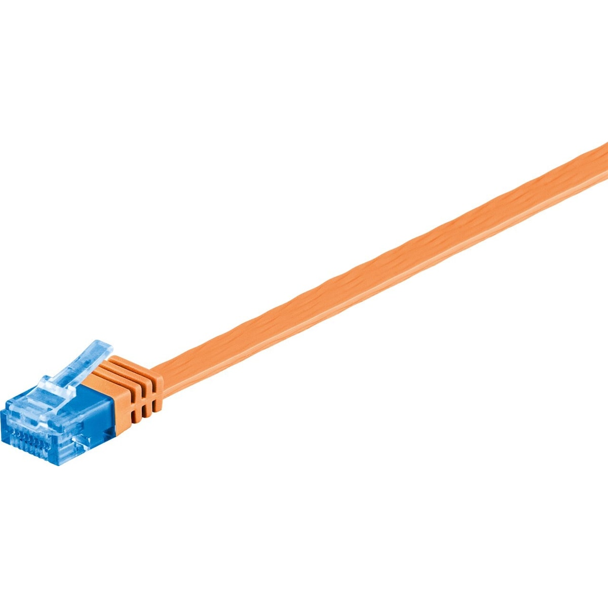 CAT 6A flat-patch kabel U/UTP, oransje