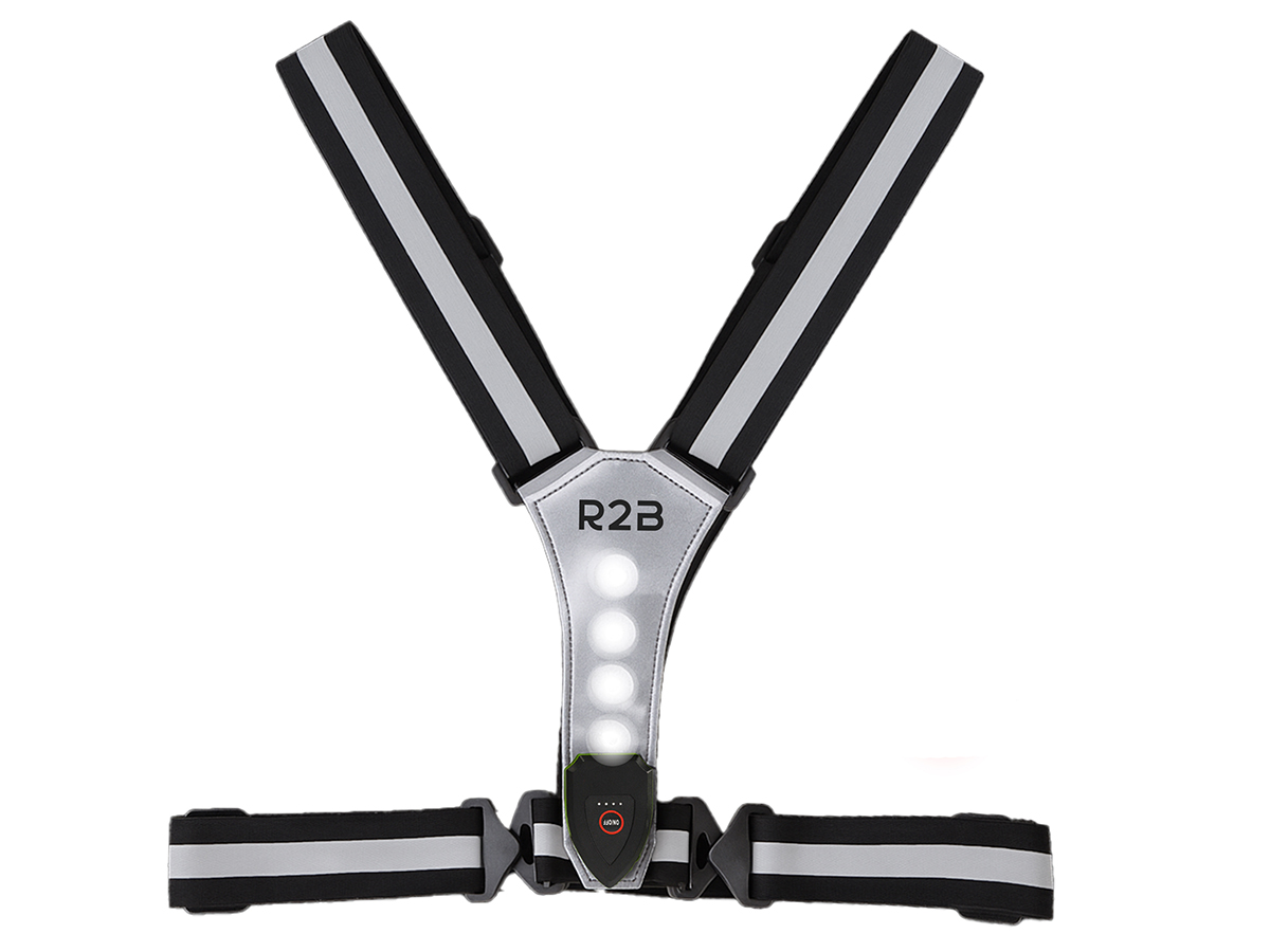 R2B oplaadbaar hardloopvest - Grey