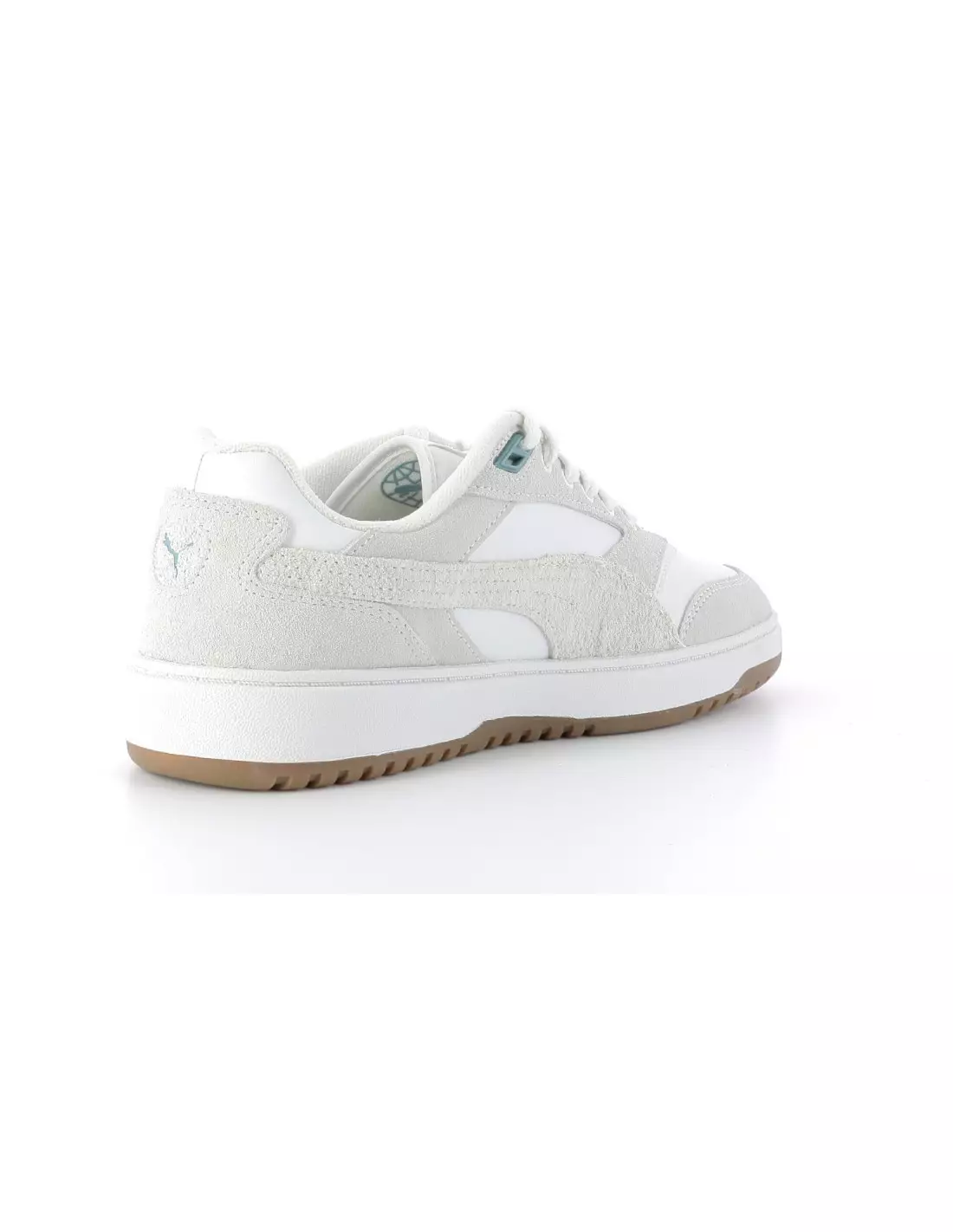 PUMA DOUBLE COURT - Baskets Blancbeige