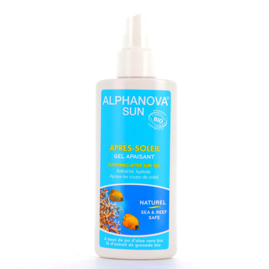 Gel après soleil bio Alphanova Sun - Soin apaisant et rafraîchissant