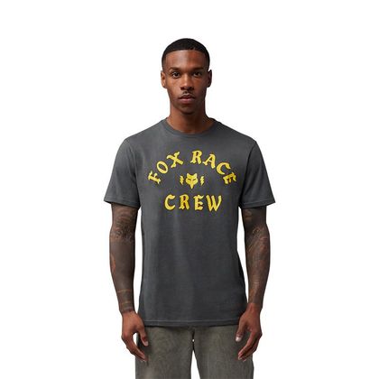 T-Shirt manches courtes Fox RACE CREW - Noir / Jaune