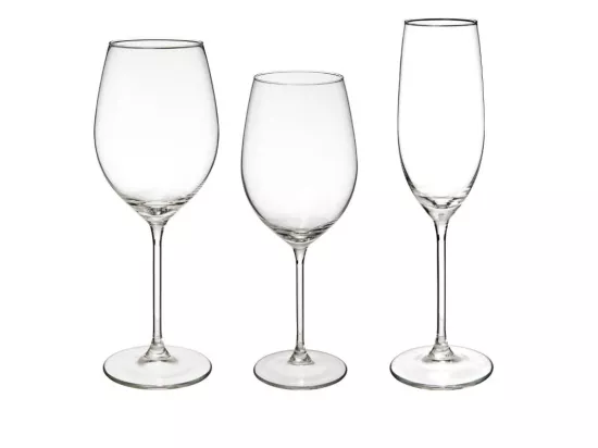 Lot de 18 Verres sur Pied 