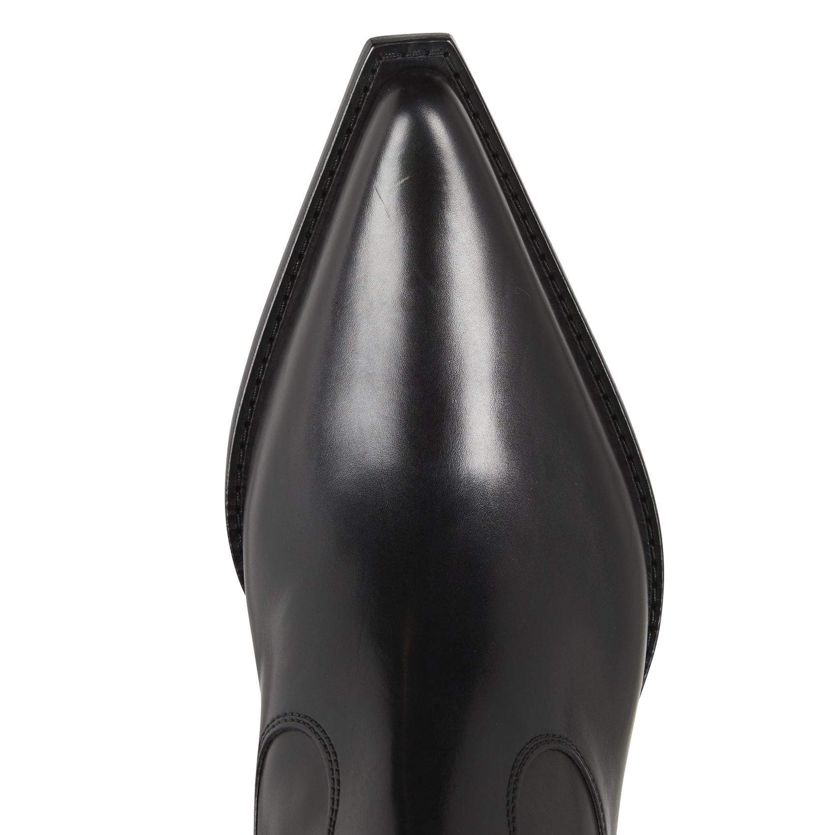 SADIE 50 - Bottines santiags en cuir lisse | Noir