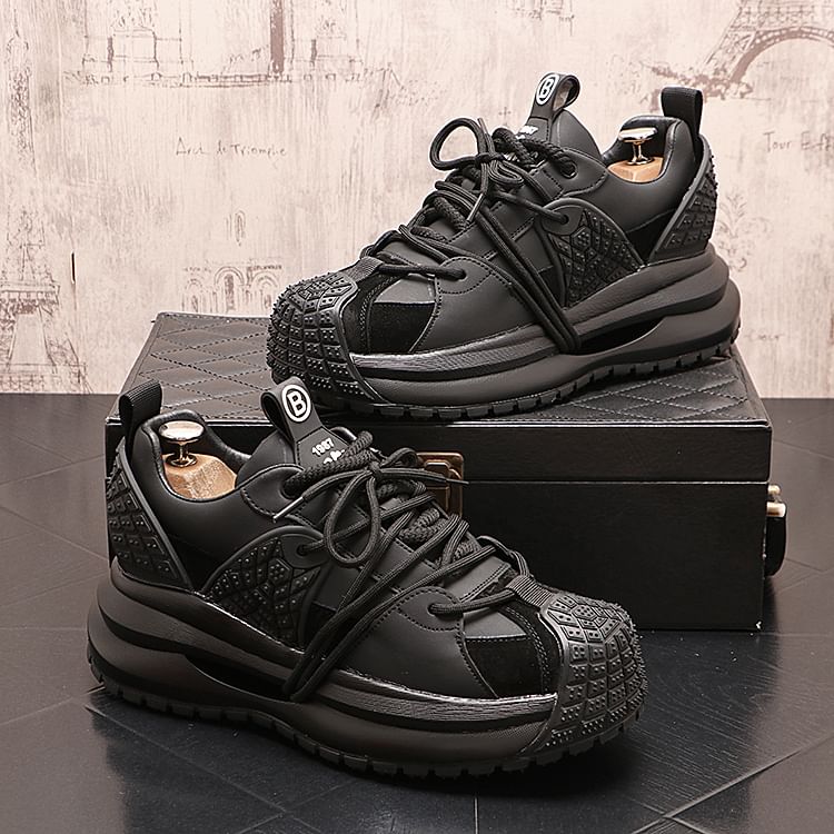 Mr Ozera - Platformsneakers met letters