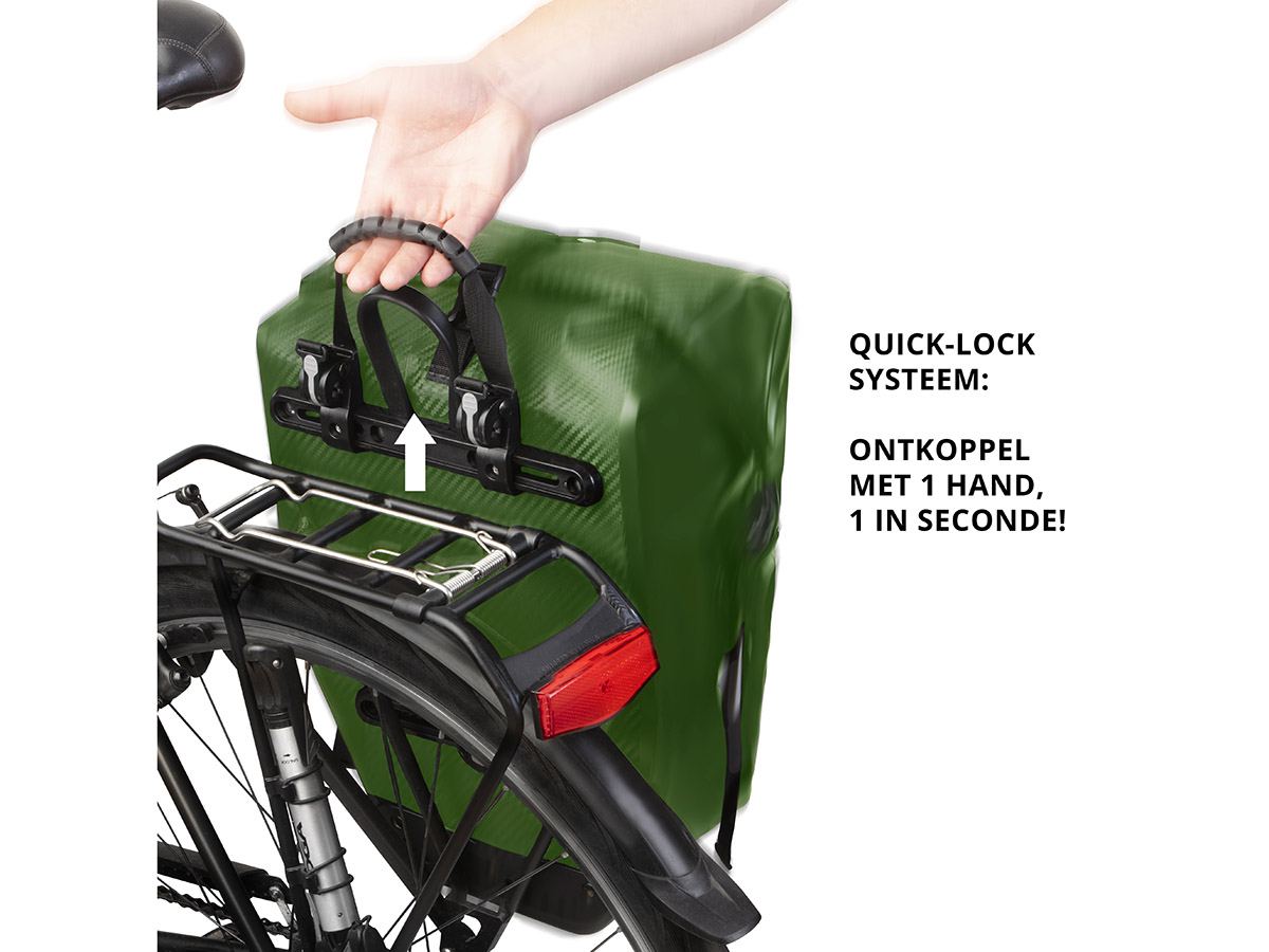 Dutch Mountains 24 liter enkele fietstas - Green