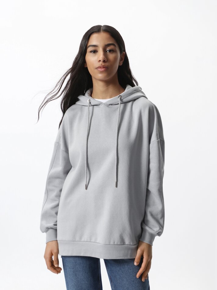 Moletom oversized - Cinza Médio