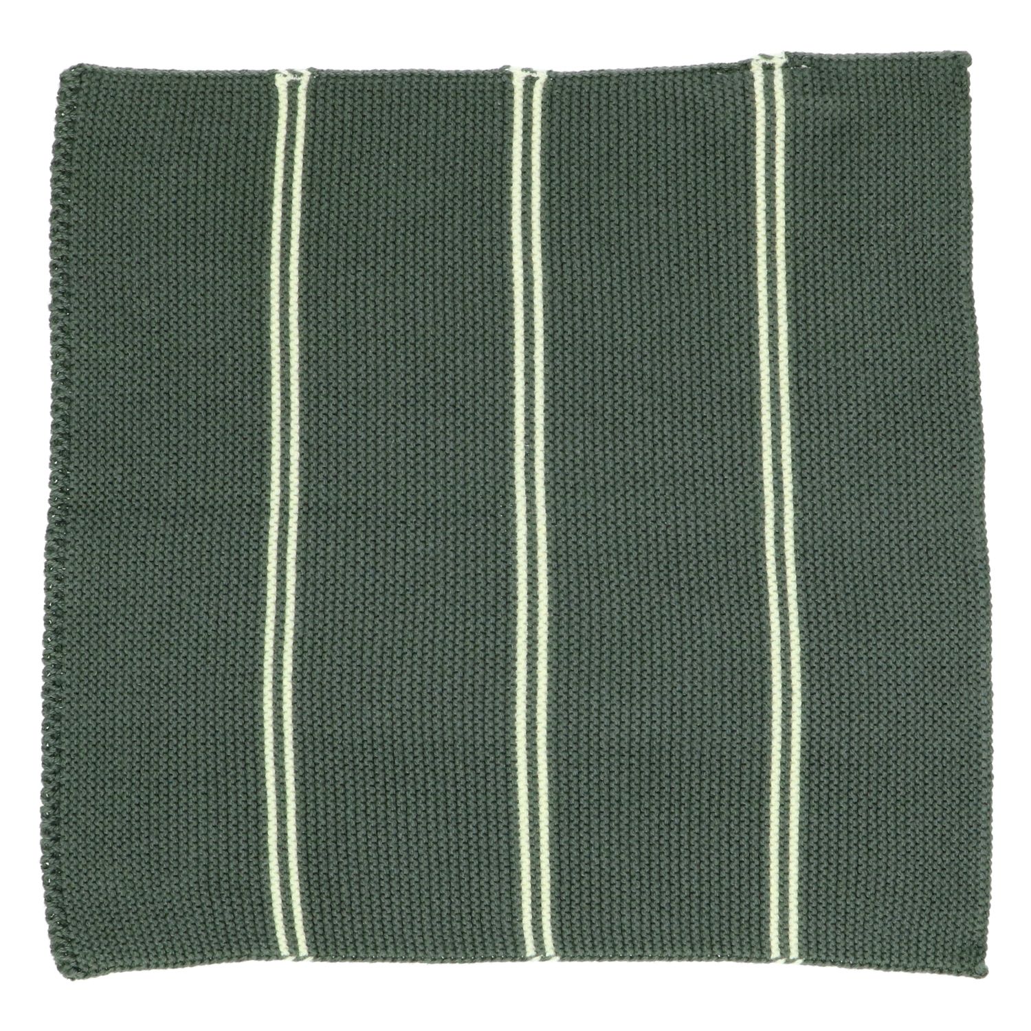 Vaatdoekjes, gebreid katoen, donkergroen, 2 stuks, 25 x 25 cm
