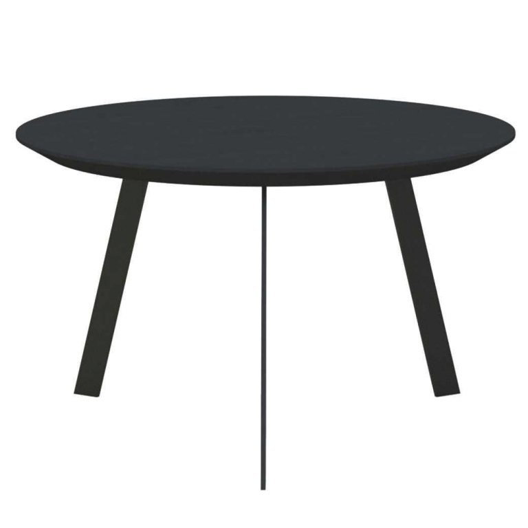 Studio HENK New Co coffee table 70 zwart onderstel, zwarte lak