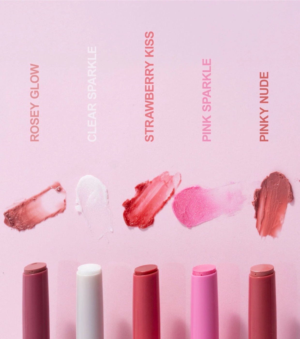 Technic Cosmetics - Óleo labial sólido com cor Twist & Shine - Clear Sparkle