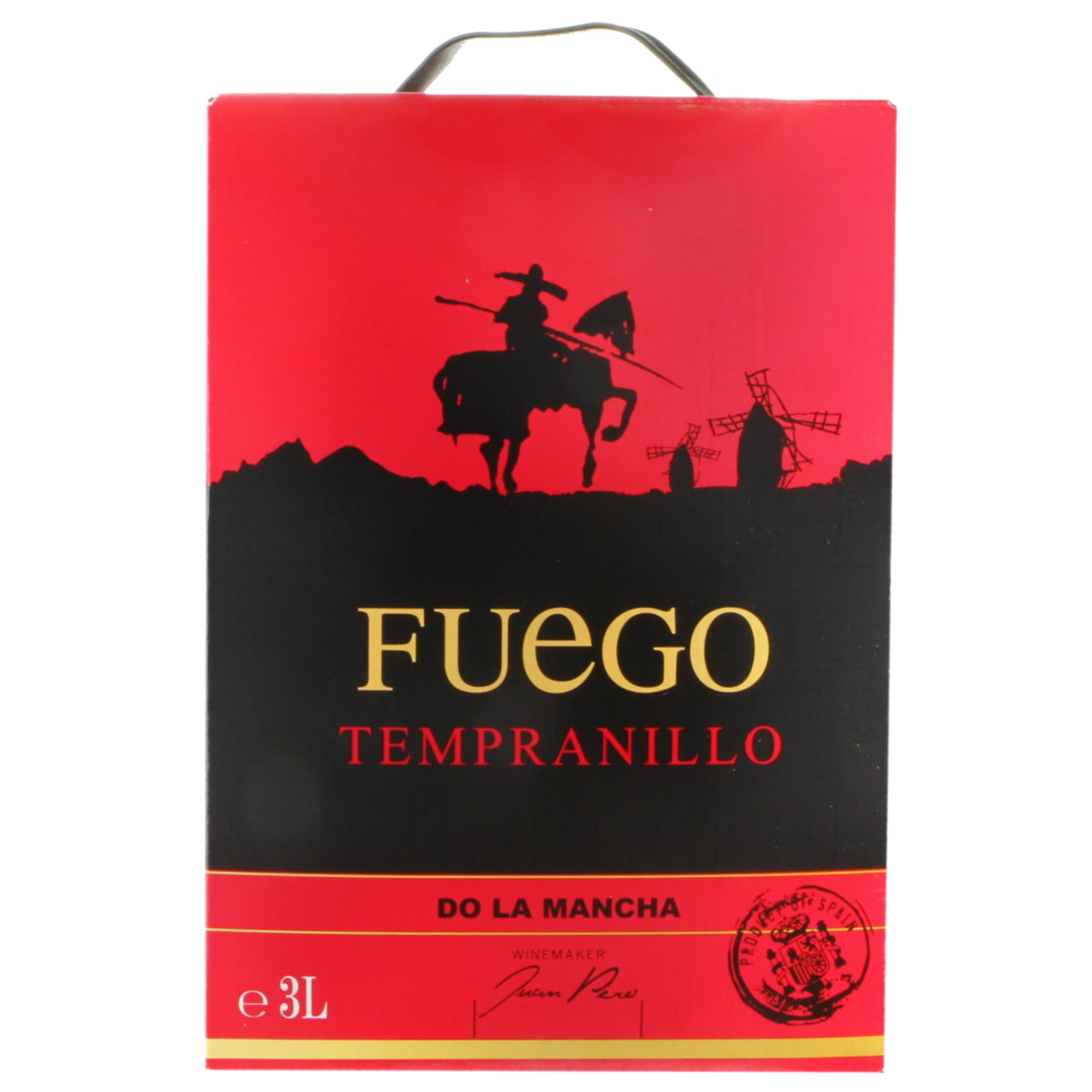 La Mancha DO Tempranillo Fuego, bag-in-box -300cl