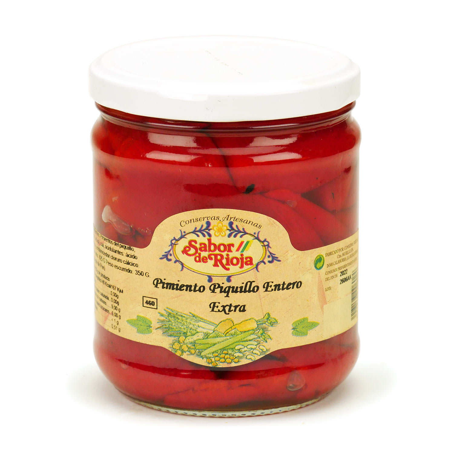 Pimentos del piquillo entiers extra - Sabor de Rioja