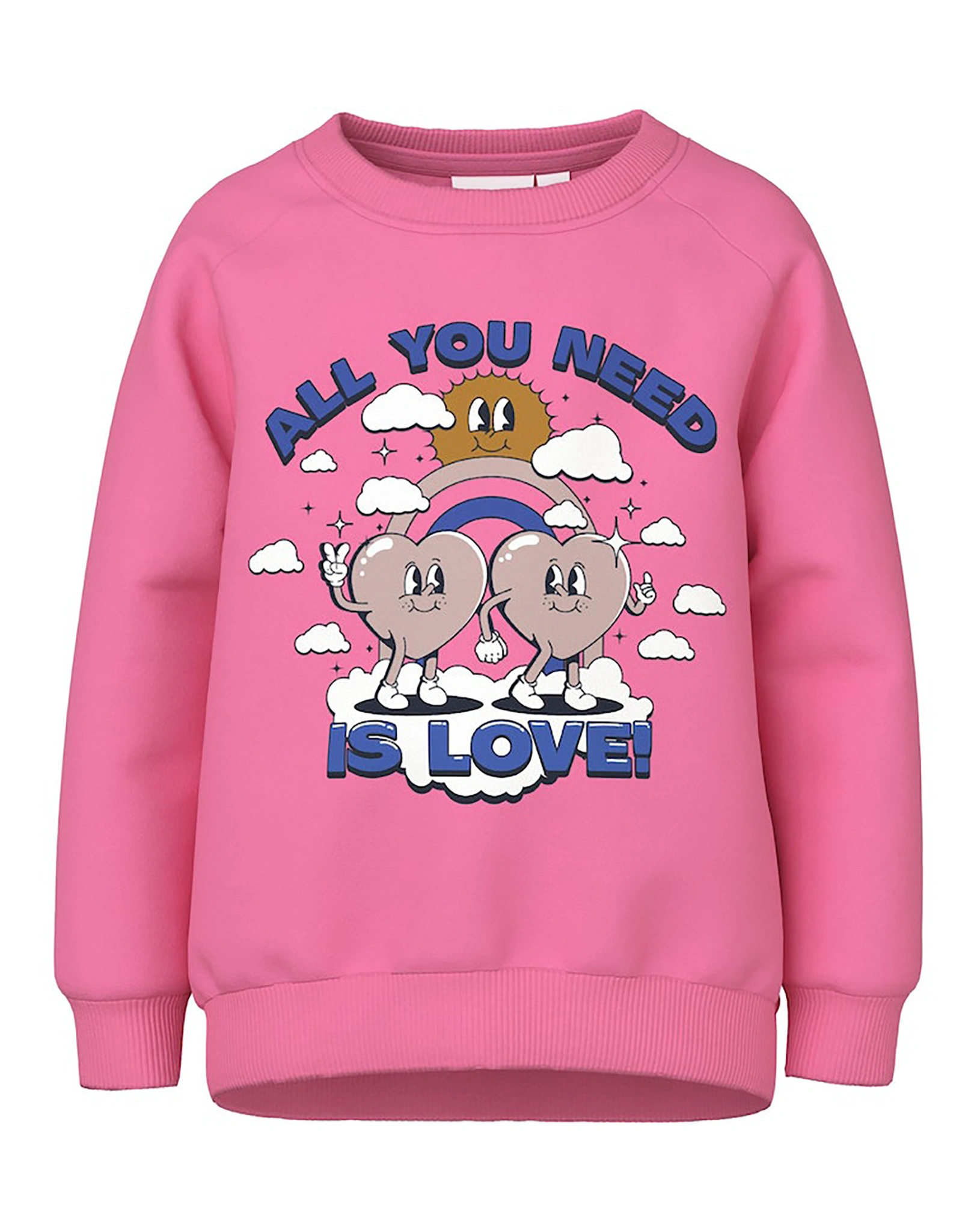 Sweatshirt NMFVENUS ALLYOUNEEDISLOVE in pink cosmos