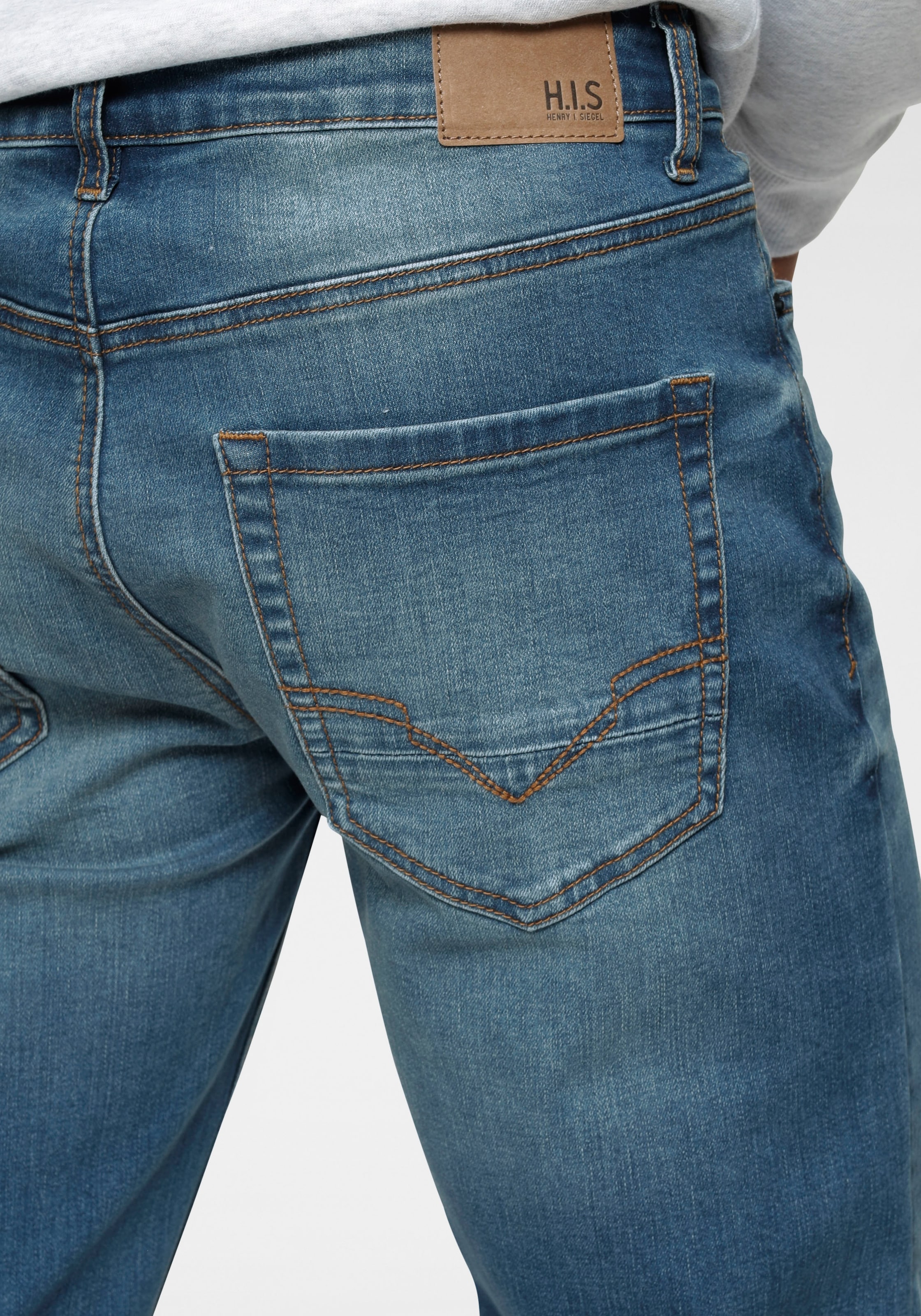 H.I.S Straight-Jeans »DIX«, gerade Beinform,  niedrige Leibhöhe,  Used-Waschung