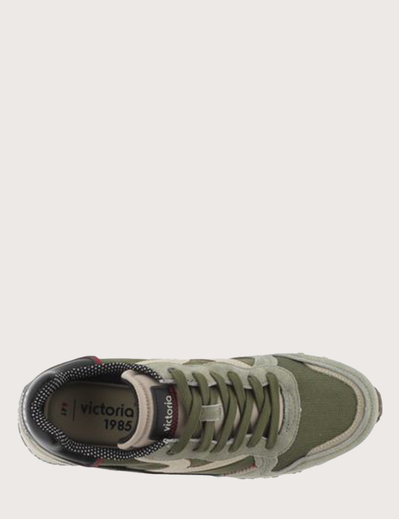 VICTORIA BASKETS HOMME RUNNING LEGGERA TECH NYLON KAKI