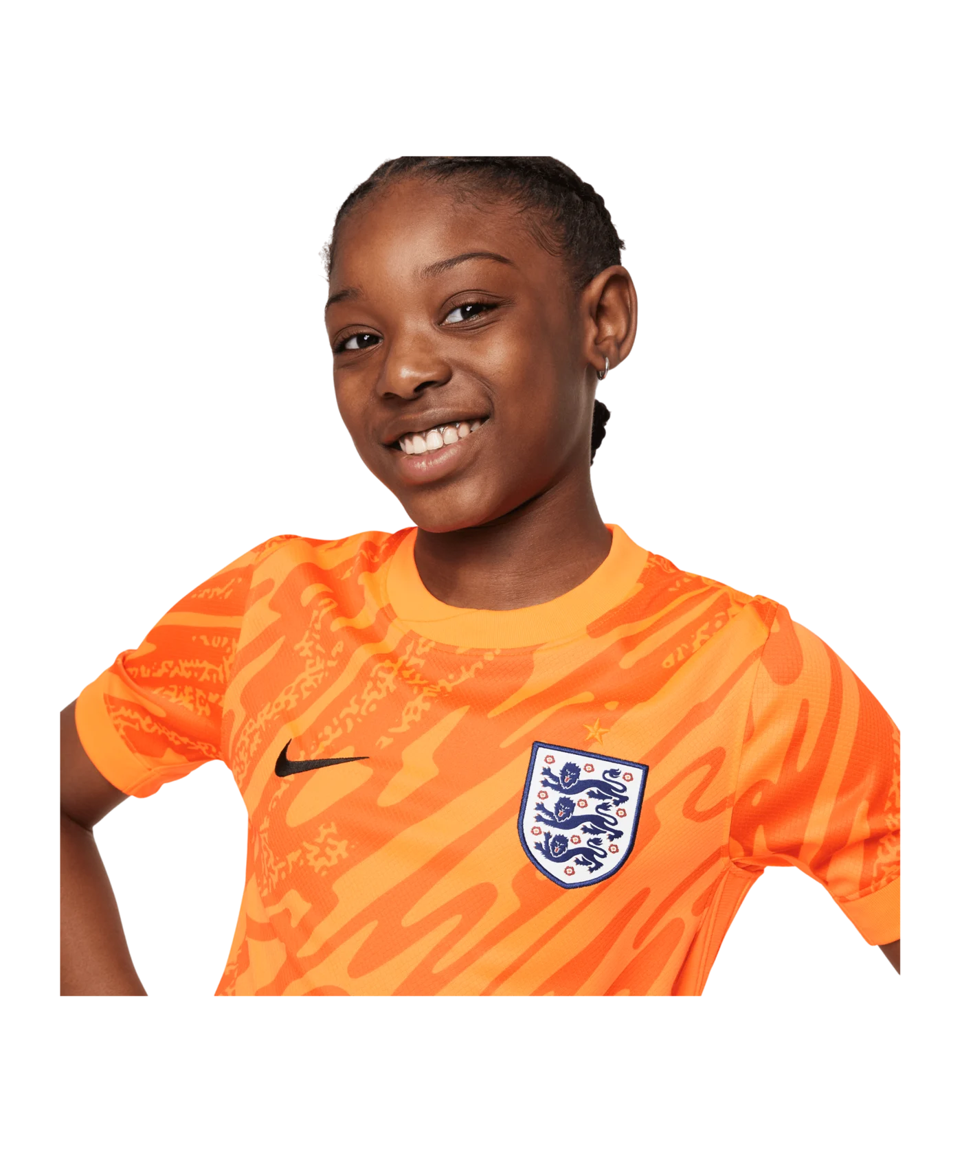 Nike England Torwarttrikot kurzarm EM 2024 Kids Orange F803
