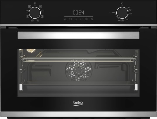 BEKO - Four encastrable catalyse BBCM13300XC Compact 48 litres, cuisson 3D, Rail