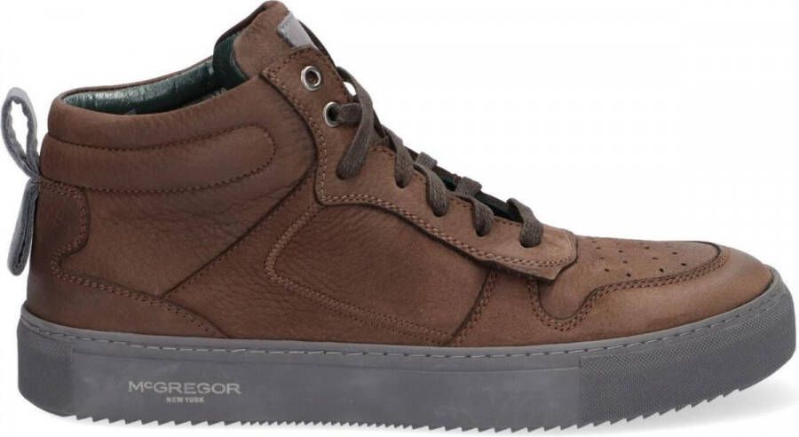 McGregor Heren Sneakers Beige Lage Sneakers Leer Veters