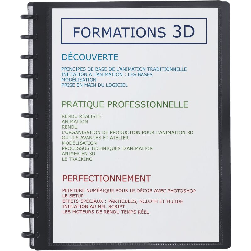 Protège-documents personnalisable Viquel Géode - Essentiel Recycle - polypropylène opaque A4 30 pochettes - 60 vues couleur