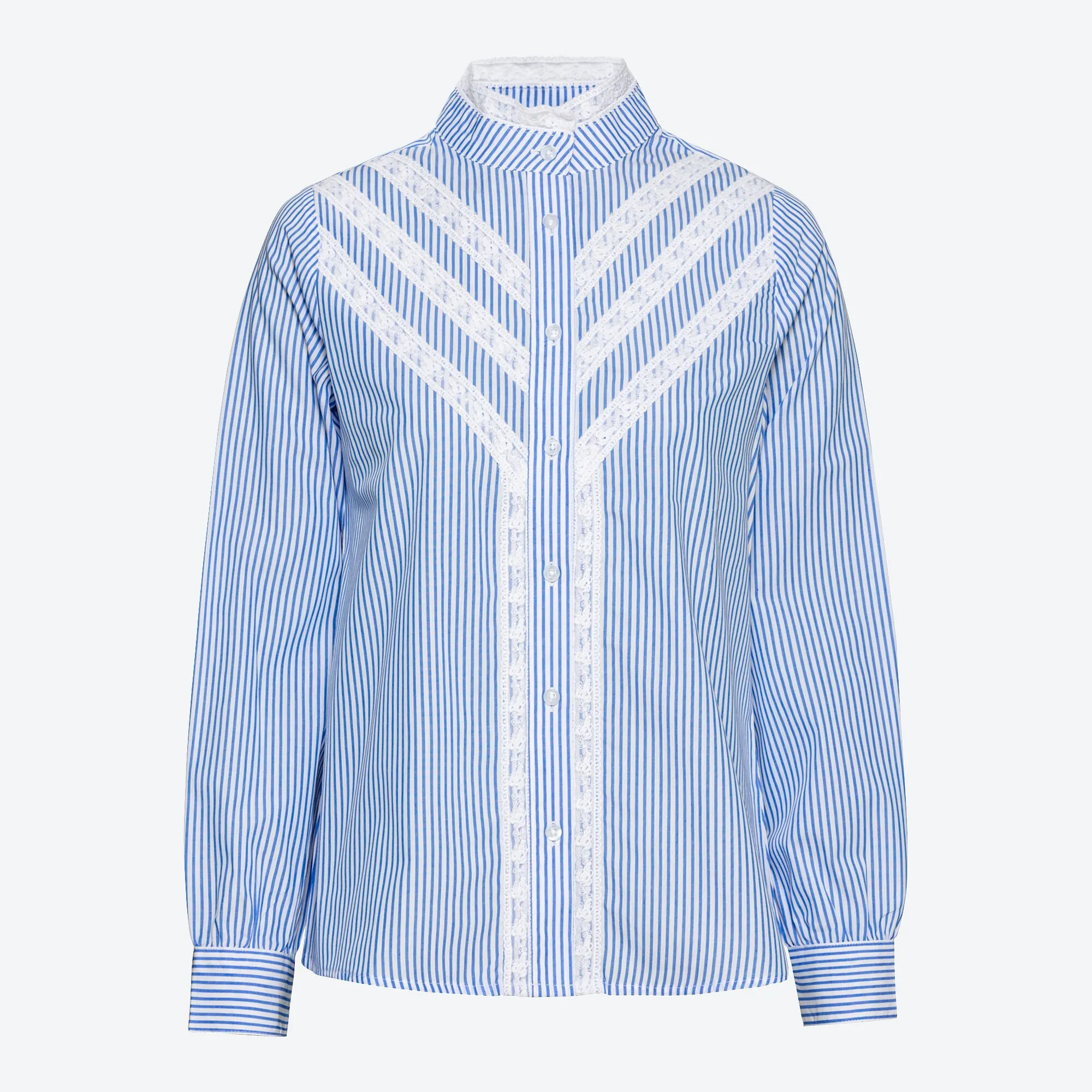 Damen-Bluse mit Spitzenverzierungen