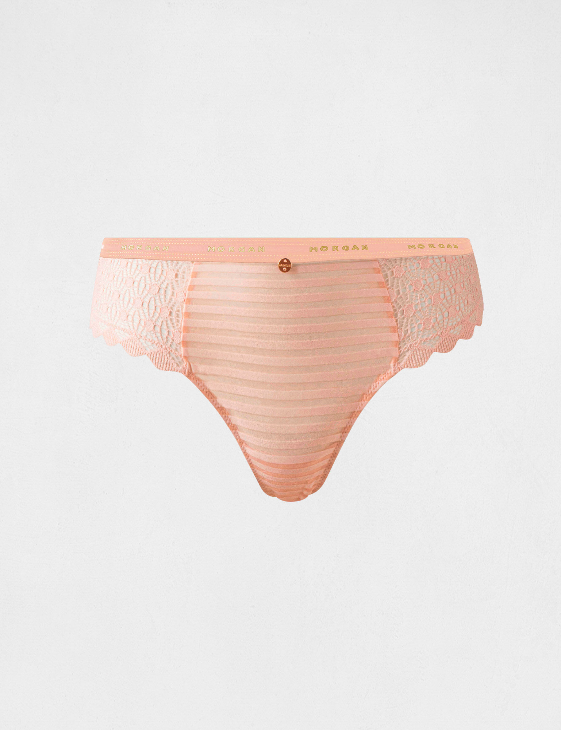 Shorty dentelle rose femme - rose