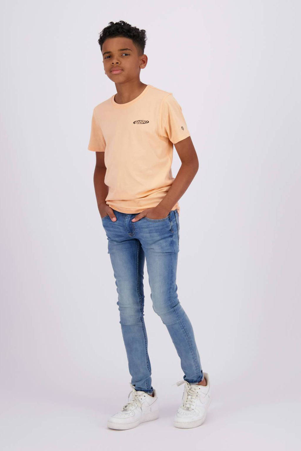 Raizzed T-shirt Helix met printopdruk zachtoranje
