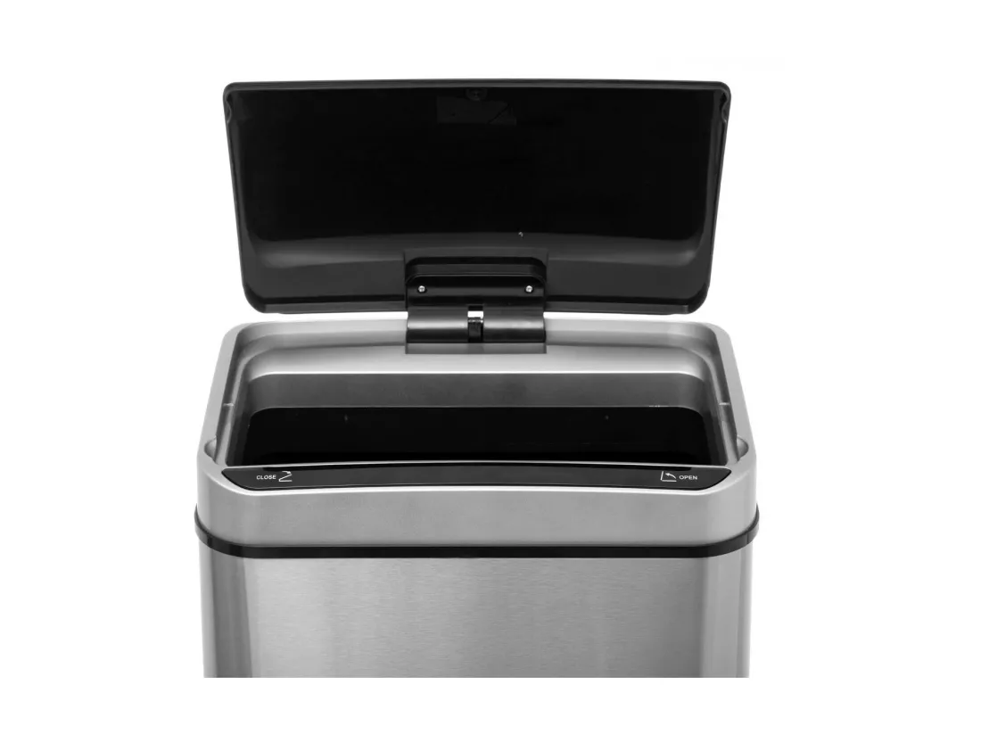Poubelle en Inox 40 Litres Sensor ouverture et fermeture automatique